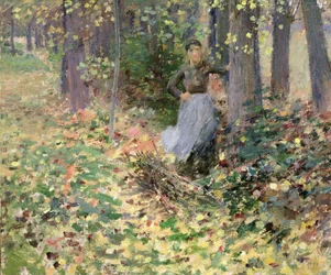 Høstsollys (i skogen) 1888